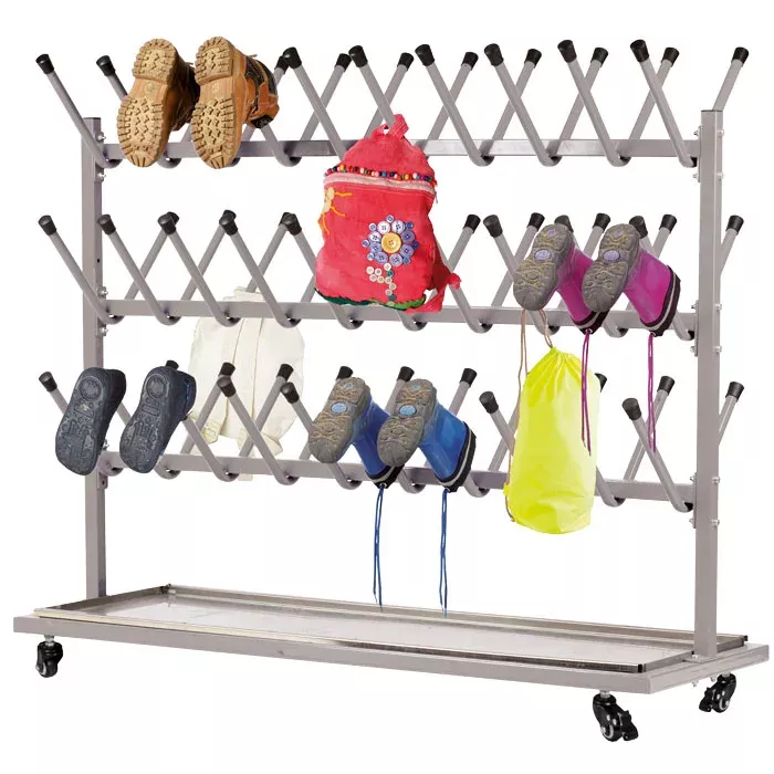 Schuhregal, Schuhständer, Rollregal, mobil, Käfigtrockner