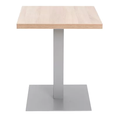 Beistelltisch, Holzplatte, Metallstütze, Design-Tisch, quaderförmig