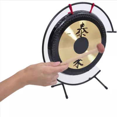 Gong, Gonghalter, Schlagglocke, Messinggong, Musikinstrument