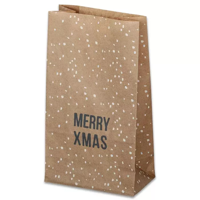 Papiertragetasche, Maltasche, Korktasche?, Weihnachtsdesign, MERRY XMAS