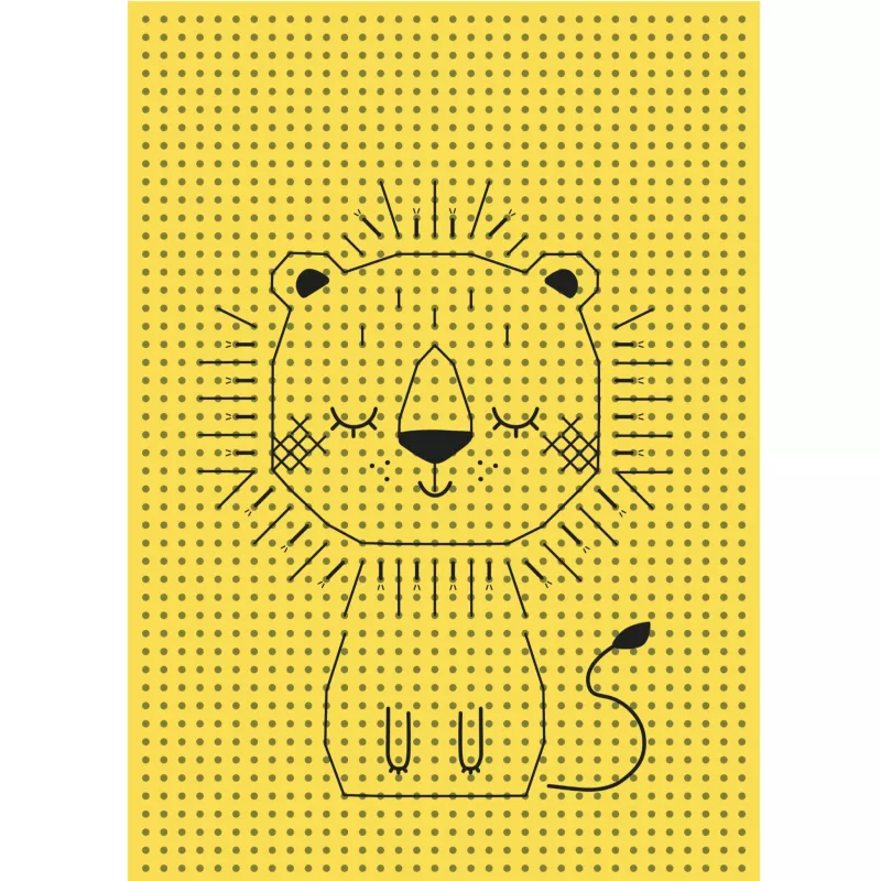 Löwe, niedlich, Kinder, Tier, Illustration