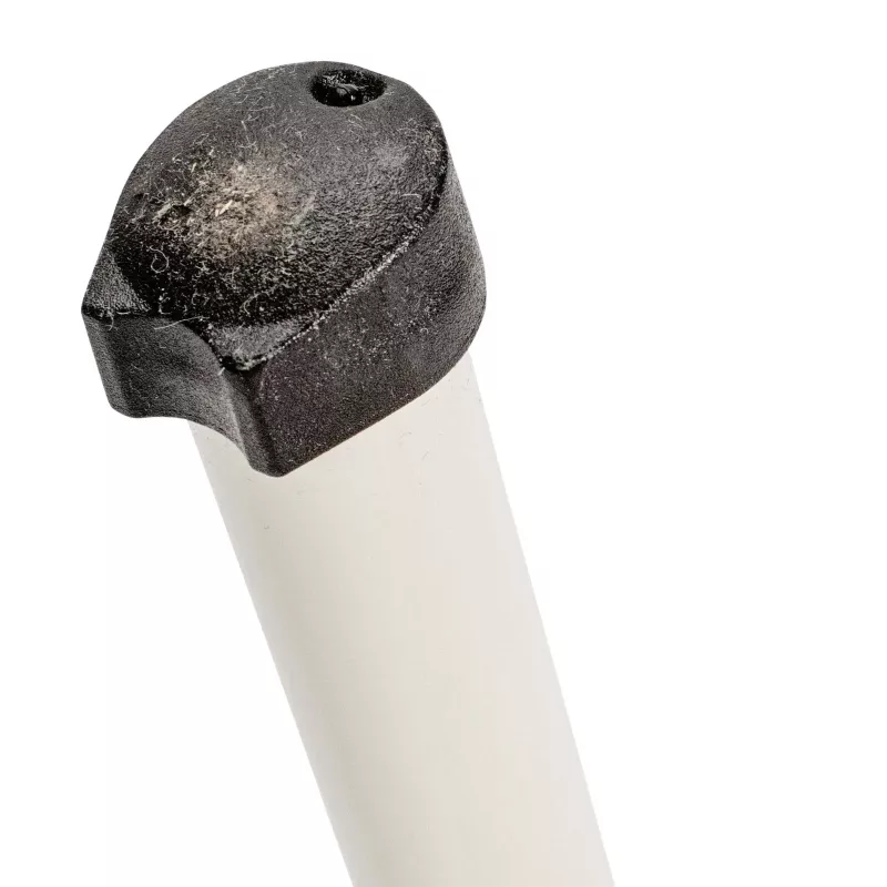 metallstab, schwarze-kappe, weißer-stab, handlauf, kopf-kappe