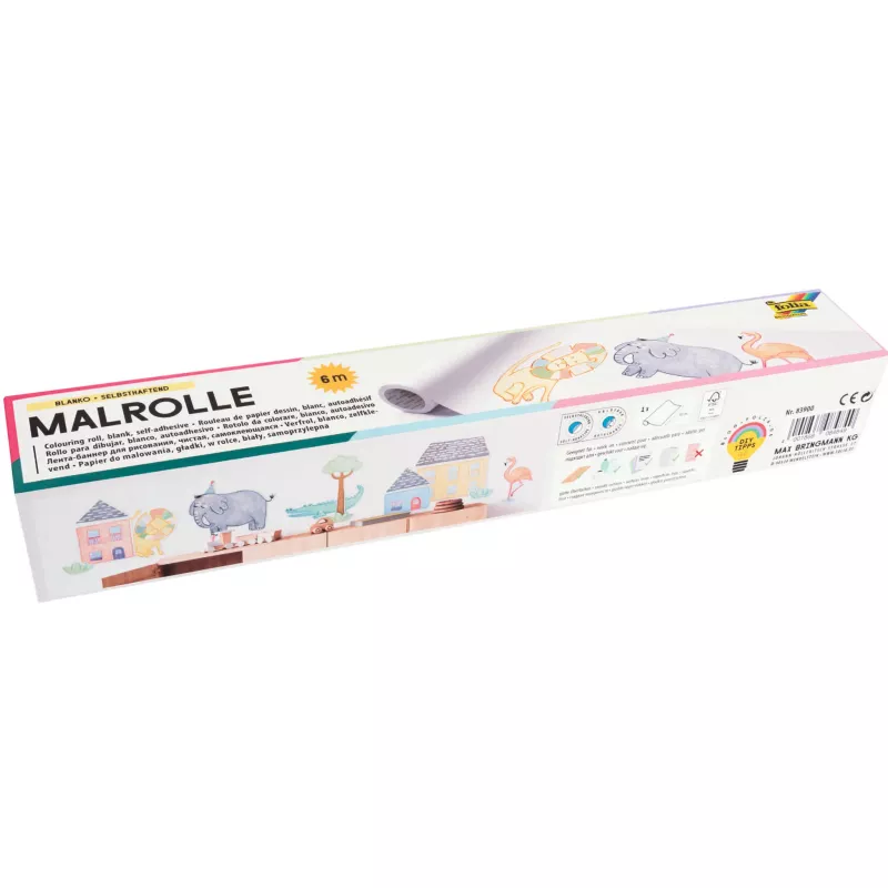 Malrolle, Malrolle, Farbrolle, Papierrolle, Anleitungsset