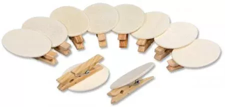 Schwämmchen, Klebeband-Büroklammern, Runde Pads, Klebeclips, Kunststoffstiel