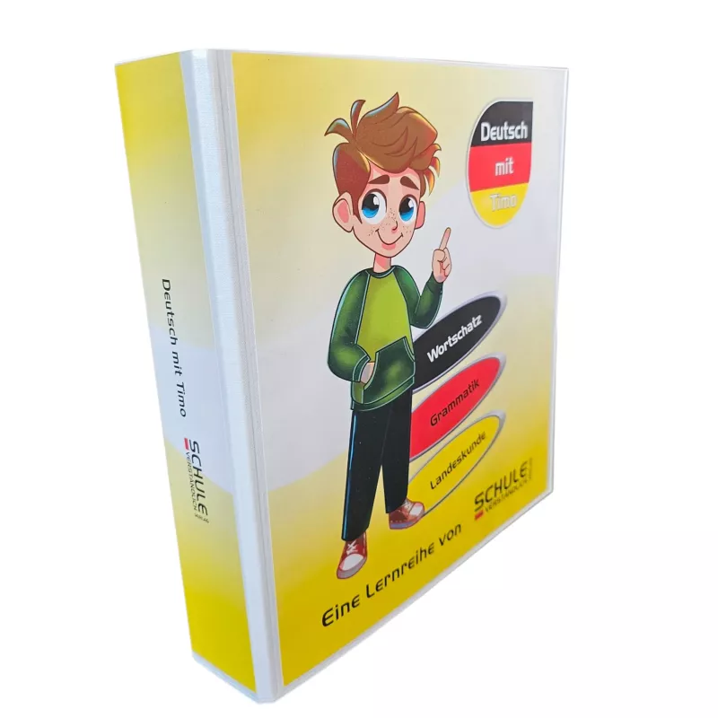 Schulmappe, Lernheft, Wortschatz, Grammatik, Deutsch mit Timoo