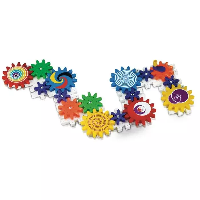 Kunststoffzahnräder, Baukasten, Bunte Zahnräder, Klemmbausteine, Spielzeug-Mechanismus