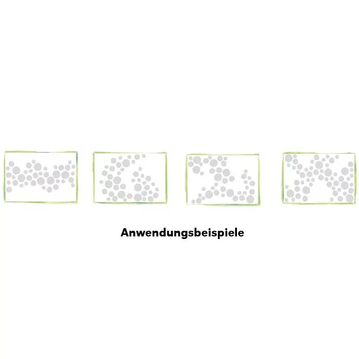 Spritzgussperlen, Punkte, Kunststoffperlen, Kettendruck, Anwendungsmuster