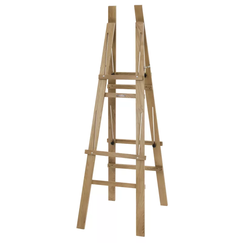 Holzleiter, Ausziehtreppenleiter, Holzstufen, Schwungleiter, Holzgerät