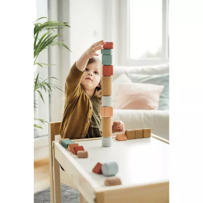 Karten-Blocke, Holzbausteine, Holzspielzeug, Kinderzimmer, Stapeln