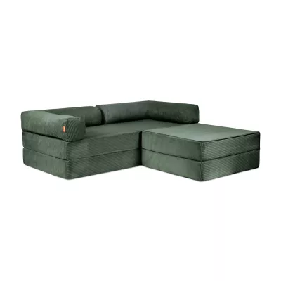 Sofa, Ecksofa, Grün, Kornelienstoff, Sitzfläche