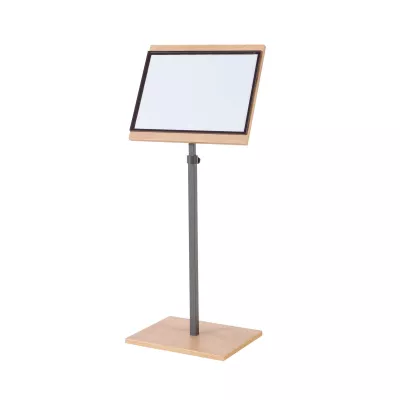 Display stand, Display on stand, Holzrahmen, Verstellbarer Ständer, Display Brett