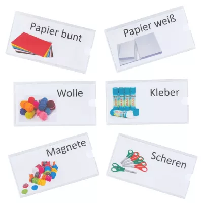 Papier bunt, Papier weiß, Wolle, Kleber, Scheren