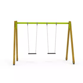 Doppelschaukel Holz