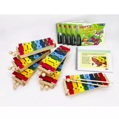 glockenspiel, holzspielzeug, musikinstrument, farbige hobeln, spielset