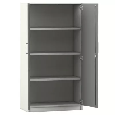 FLEXEO® Office – Drehtüren-Schrank mit 4 Fächern H: 150,5 cm