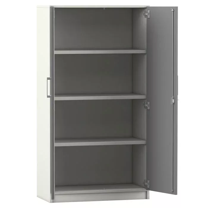 regal, stahl, klein, schrank, schranktür