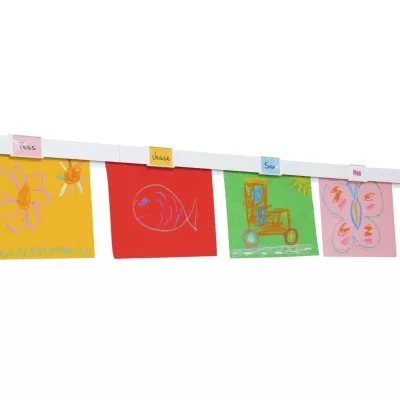 Kinderkunst, Farben, Zeichnungen, Papiertafel, Girlande