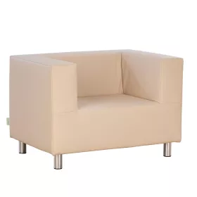 Sessel mit Füßen und Kunstlederbezug