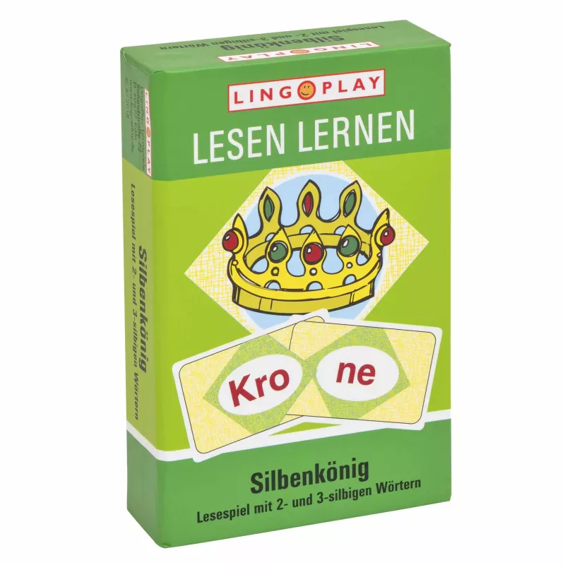 Lesespiel, Silbenkönig, König, Buchstabenspiel, Wörterspiel