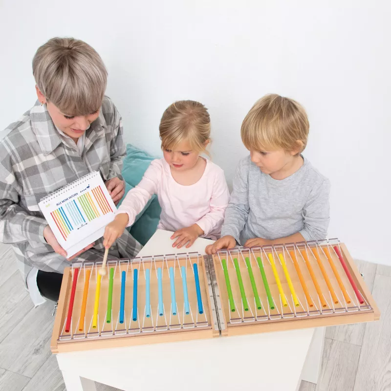 Kinder, Xylophon, Holz, Bunt, Musikinstrument