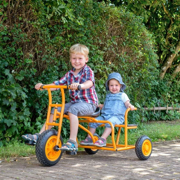 fahrzeug, tandem, orange, driewicia, kinderspielzeug