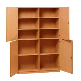 Halbtürenschrank mit Mittelwand - Breite: 126,4 cm