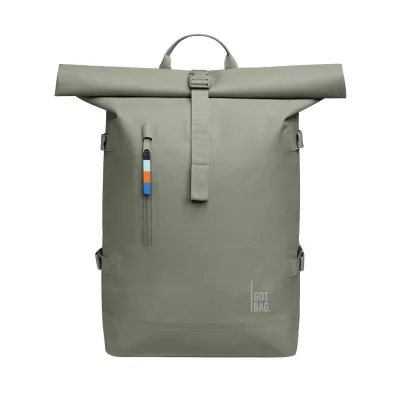 Rucksack, Backpack, Rolltop, Olivgrün, Vorne Reißverschluss