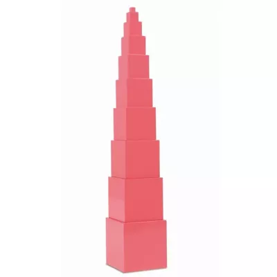 pink blocks, gestapelte Würfel, Pfeiler, quadratische Blöcke, Turm