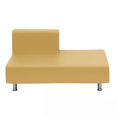 Sofa, Sessel, Lederimitat, Beige, Moderner Sitzmöbel