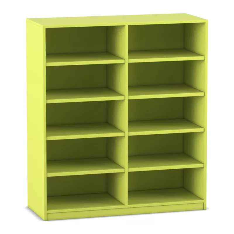 Regal, Bücherregal, Regalboden, Stil: schlicht, grün