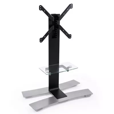 tv mount, wandhalterung, glasablage, metallstativ, stabiler basisfuß