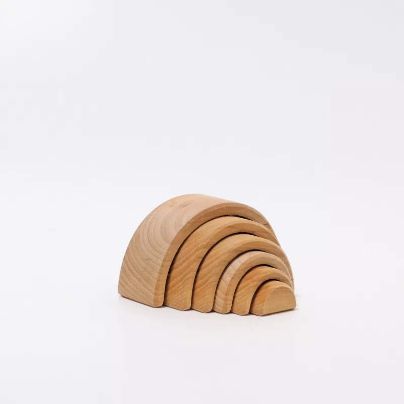 Holzspielzeug, Bauklötze, Erkürzungsturm, Naturholz, Kettenstufen