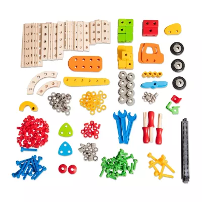 Klemmbausteine, Bausteine-Set, Holzbausteine, Farbig, Spielzeug