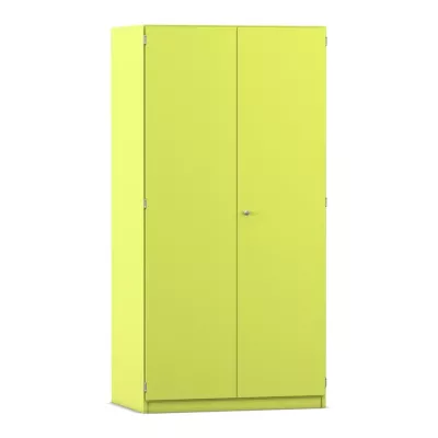 Schrank, Wandschrank, Garderobe, Korpusfarbe gelb, Schranktüren