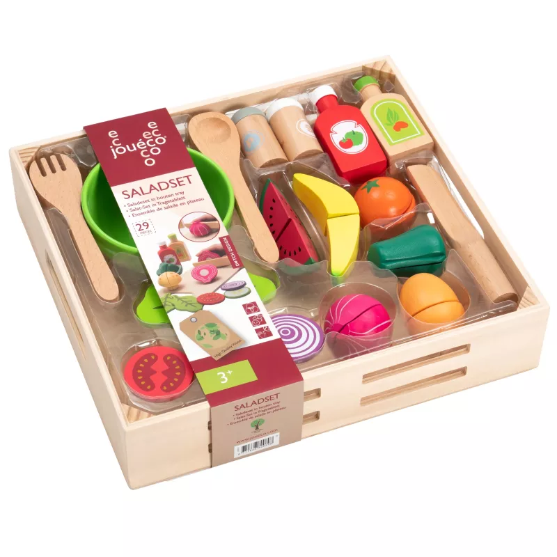 Holzspielzeug, Küchenspiel, Snackspielzeug, Gemüse, Obst