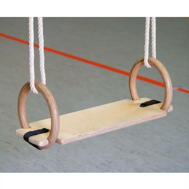 Turnringe, Holz-Sprungbrett, Turngerät, Gymnastikband, Schaukeln