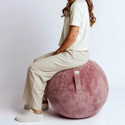 pouf, Beanbag, pink, Corduroy, weiches Material