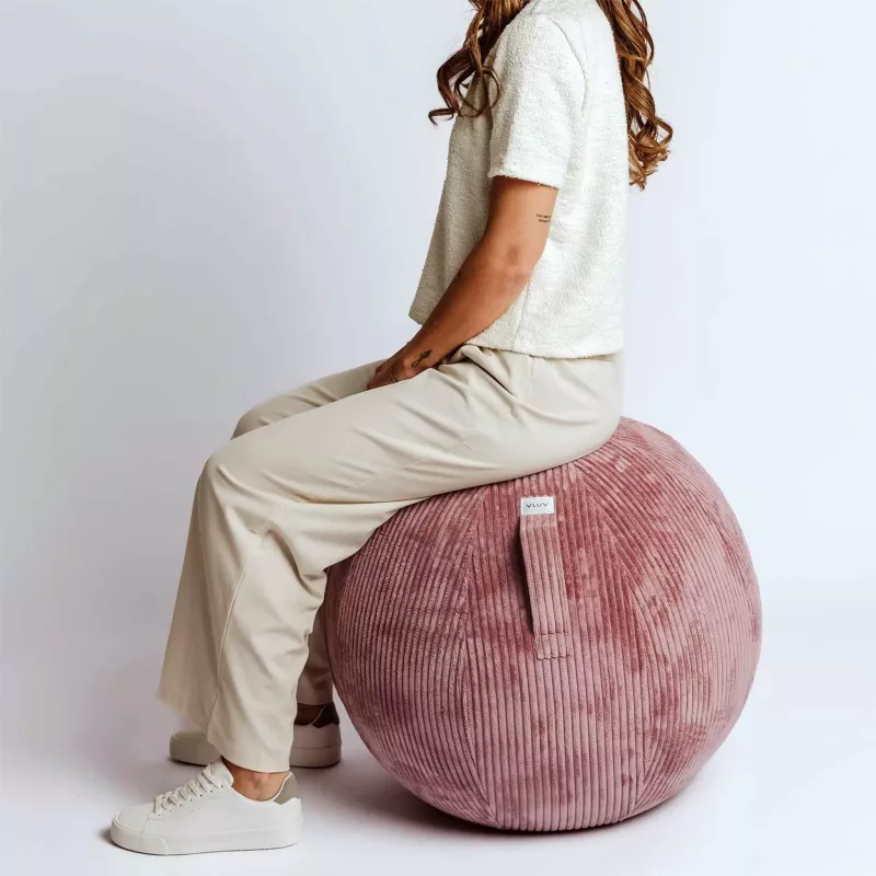 pouf, Beanbag, pink, Corduroy, weiches Material