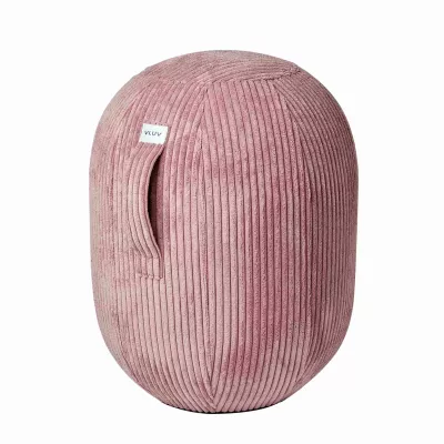 Kordelcord, Hocker, Rosa, weich, Sitzkissen