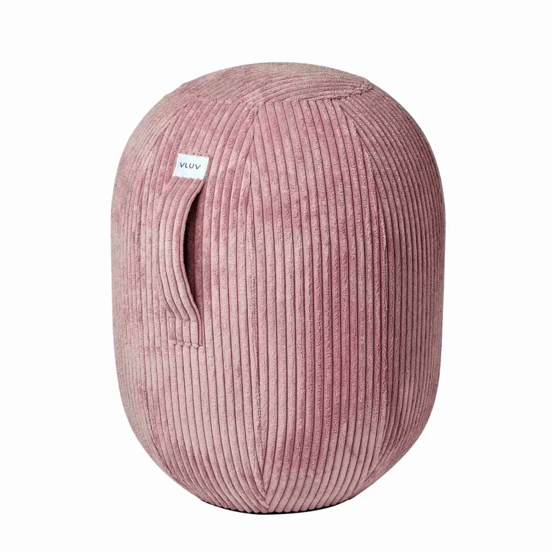 Kordelcord, Hocker, Rosa, weich, Sitzkissen