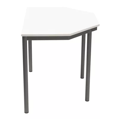 eckig, kleiner tisch, weißer tisch, metalltisch, beine aus metall