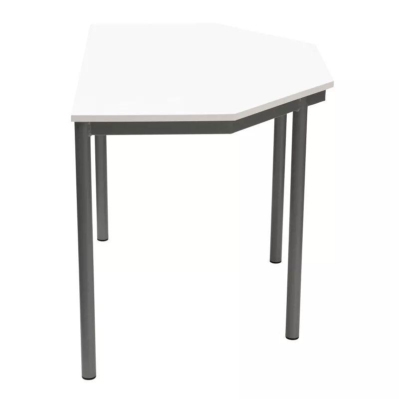eckig, kleiner tisch, weißer tisch, metalltisch, beine aus metall