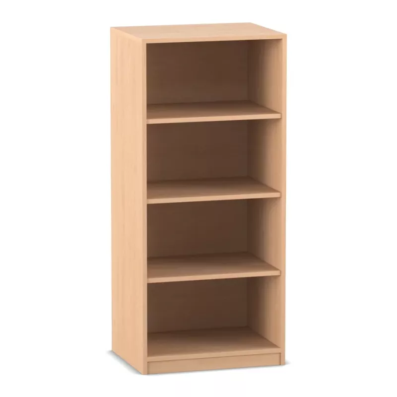 Regal, Bücherregal, Holzregal, Offenes Regal, vier Ebenen