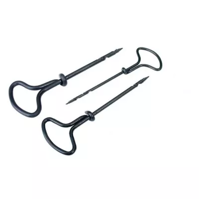 Trizepsstange, Fitness-Resistenz, Fitnesszubehör, Verstellbare Schrauben, Schwarzes Metall