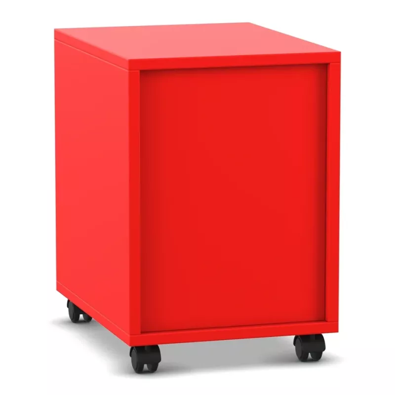 Kasten, Rollcontainer, Rot, Schubladenkasten, Rollwagen