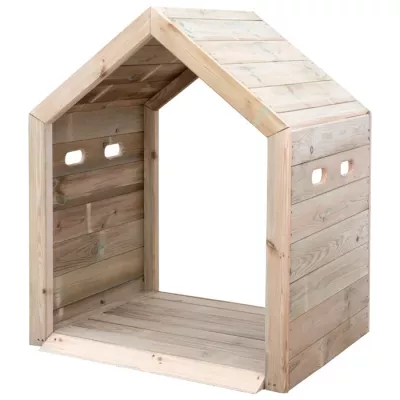 Holzhaus, Puppenhaus, Kleiderhaus, Naturholz, Holzwand
