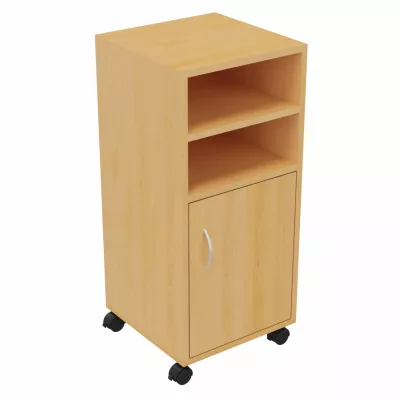 Bildschirmständer, Holzschrank, Rollcontainer, Halterung, Schrank mit Rollen