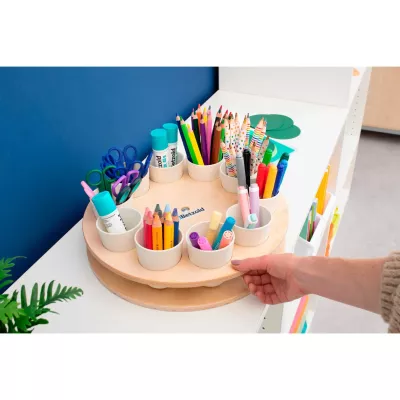 Schreibtischorganizer, Kunstbedarf, Bleistifte, Markern, Scheren