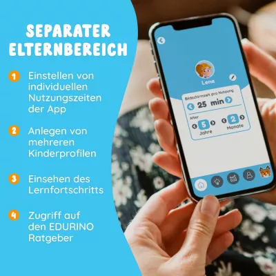 ausbildung, app-schnittstelle, kindliches Profil, smartphone, lern-app
