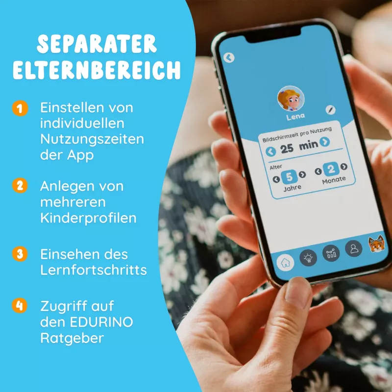 ausbildung, app-schnittstelle, kindliches Profil, smartphone, lern-app